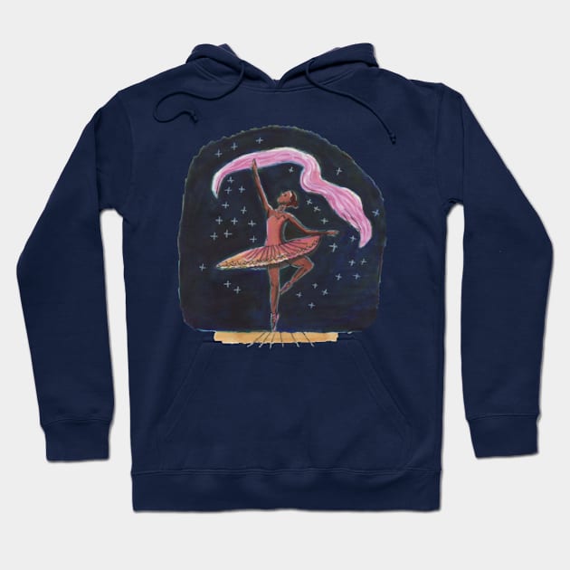 Dancing Ballerina Hoodie by Mila-Ola_Art